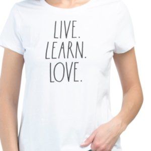 Rae Dunn  “Live Learn Love” Tee